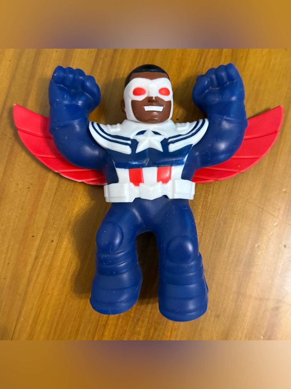 Marvel Heroes Of Goo Jit Zu Captain America Sam Wilson Squishy Gooey Stretchy 5"
